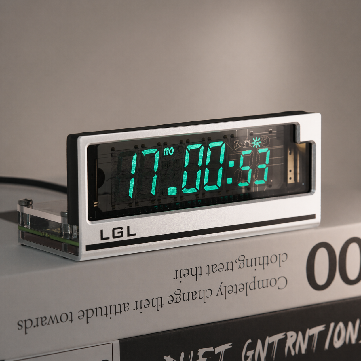 LGL Studio INB-06MM58T | 6-Digit VFD Desk Clock