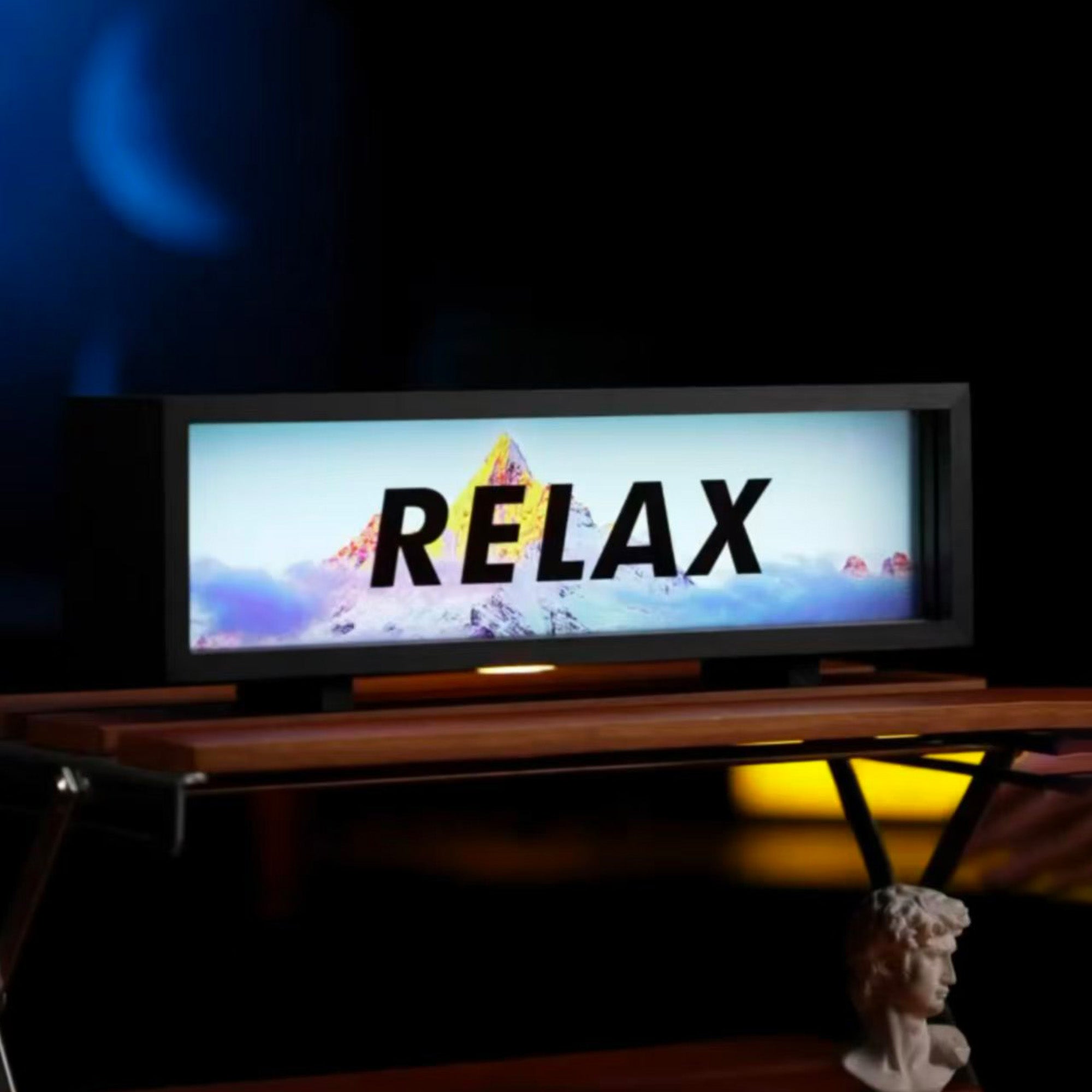 "RELAX" LED Desk Sign