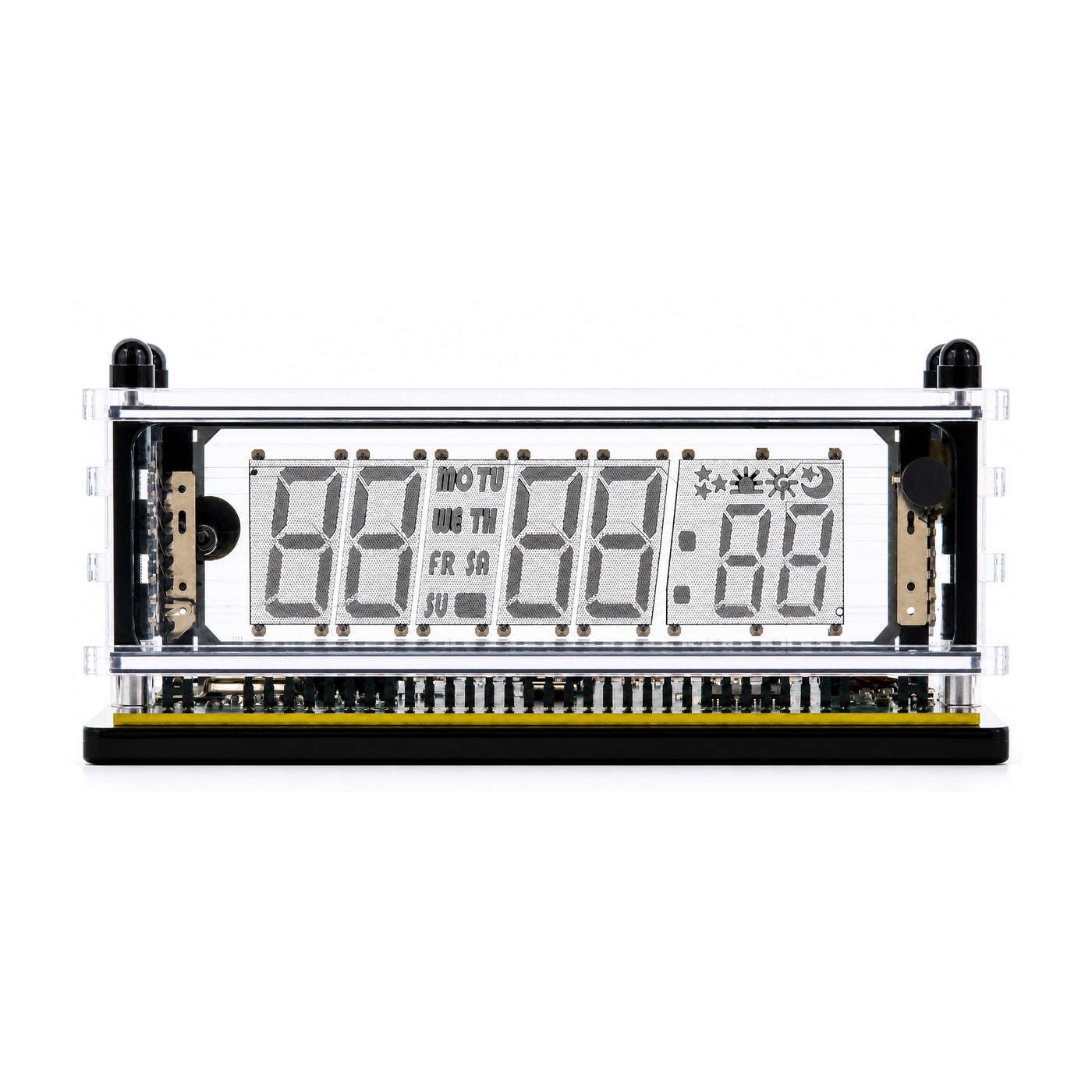 LGL Studio INB-06MM58T VFD Clock | Acrylic 6-Digit VFD Desk Clock