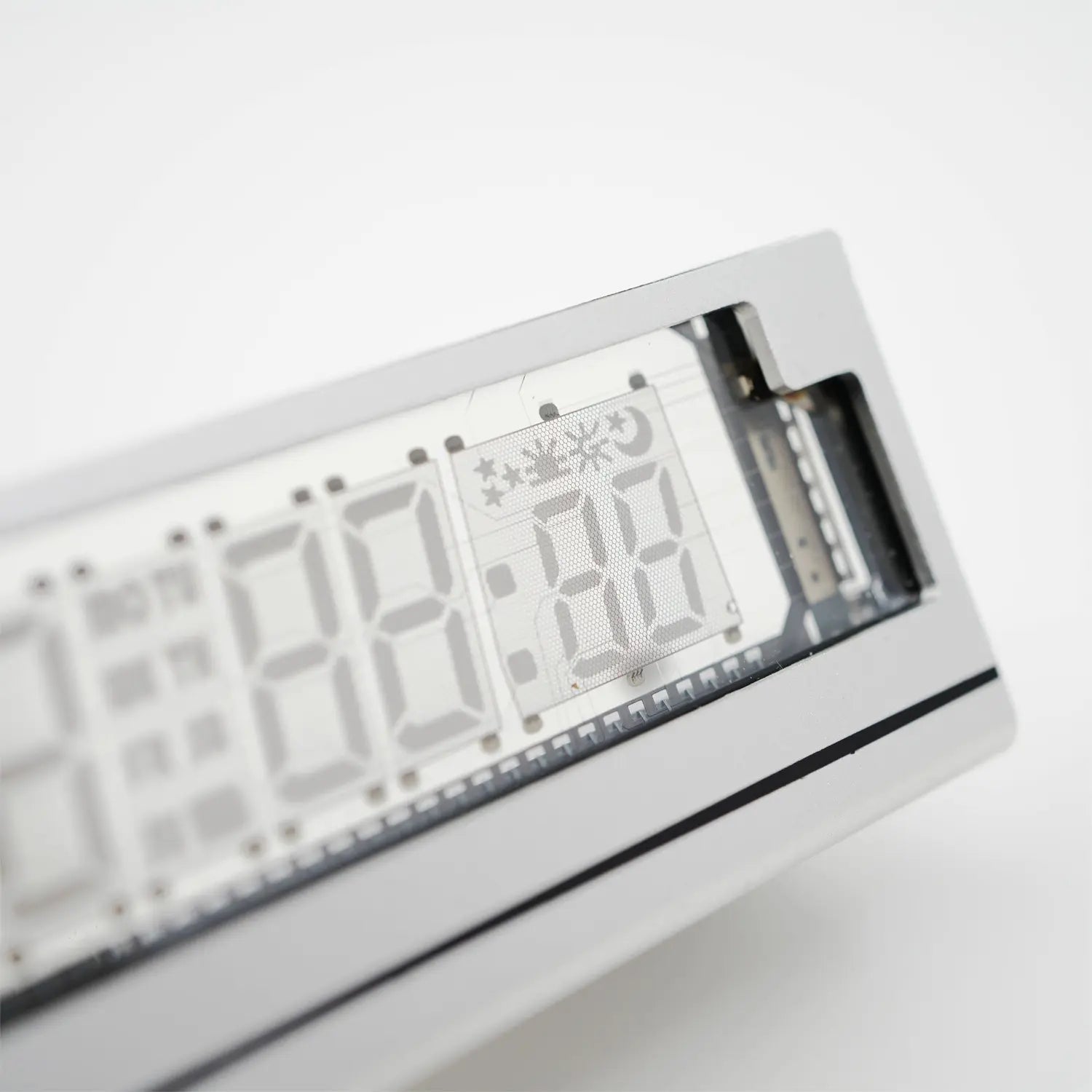 LGL Studio INB-06MM58T VFD Clock | 6-Digit Vacuum Fluorescent Desk Clock
