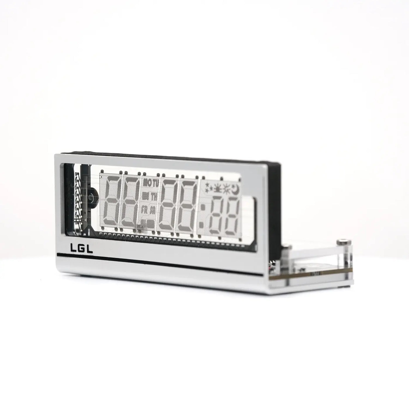 LGL Studio INB-06MM58T VFD Clock | 6-Digit Vacuum Fluorescent Desk Clock