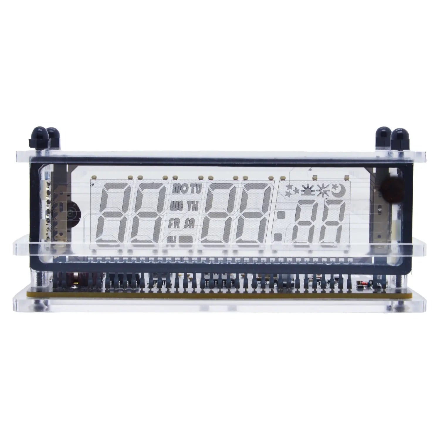 LGL Studio INB-06MM58T VFD Clock | Acrylic 6-Digit VFD Desk Clock