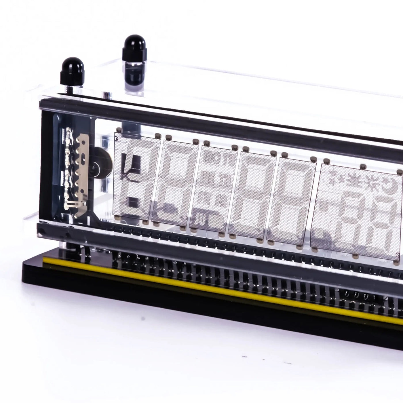 LGL Studio INB-06MM58T VFD Clock | Acrylic 6-Digit VFD Desk Clock