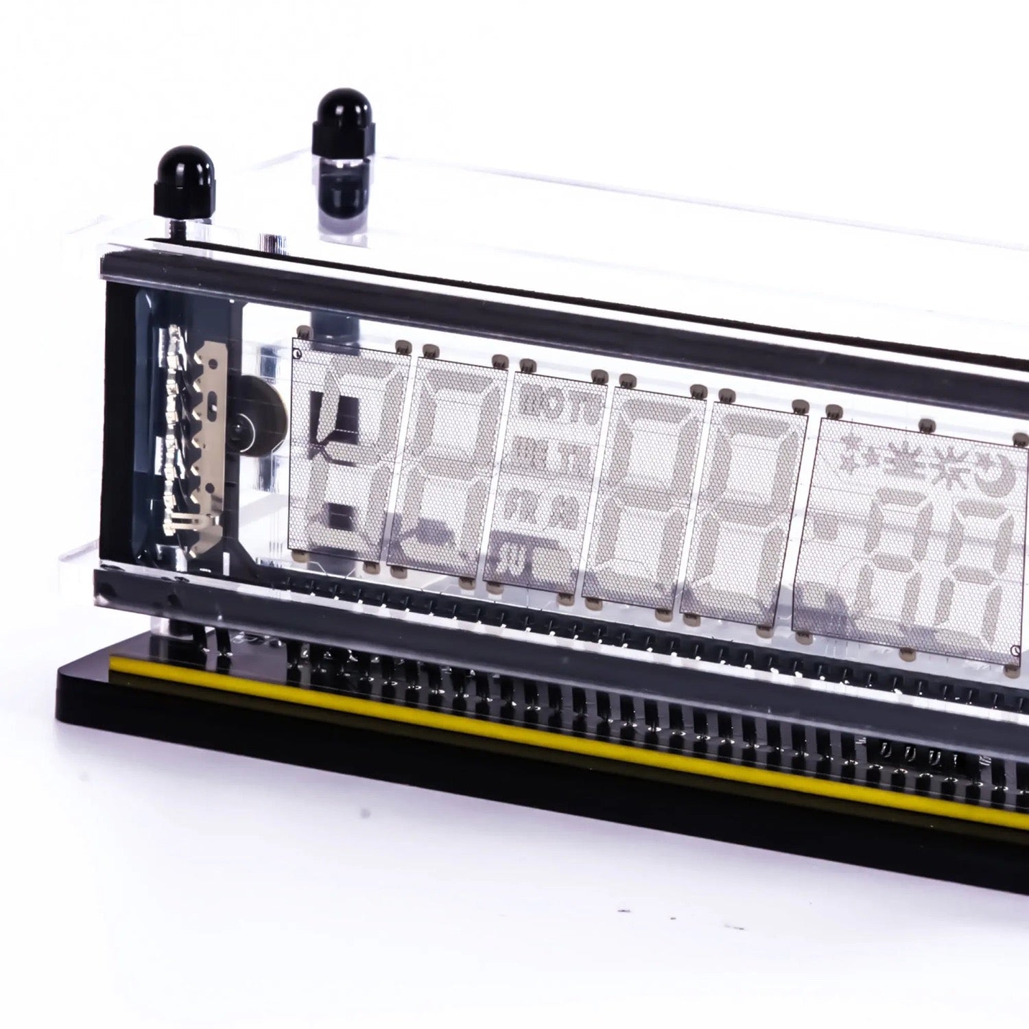 LGL Studio INB-06MM58T VFD Clock | Acrylic 6-Digit VFD Desk Clock