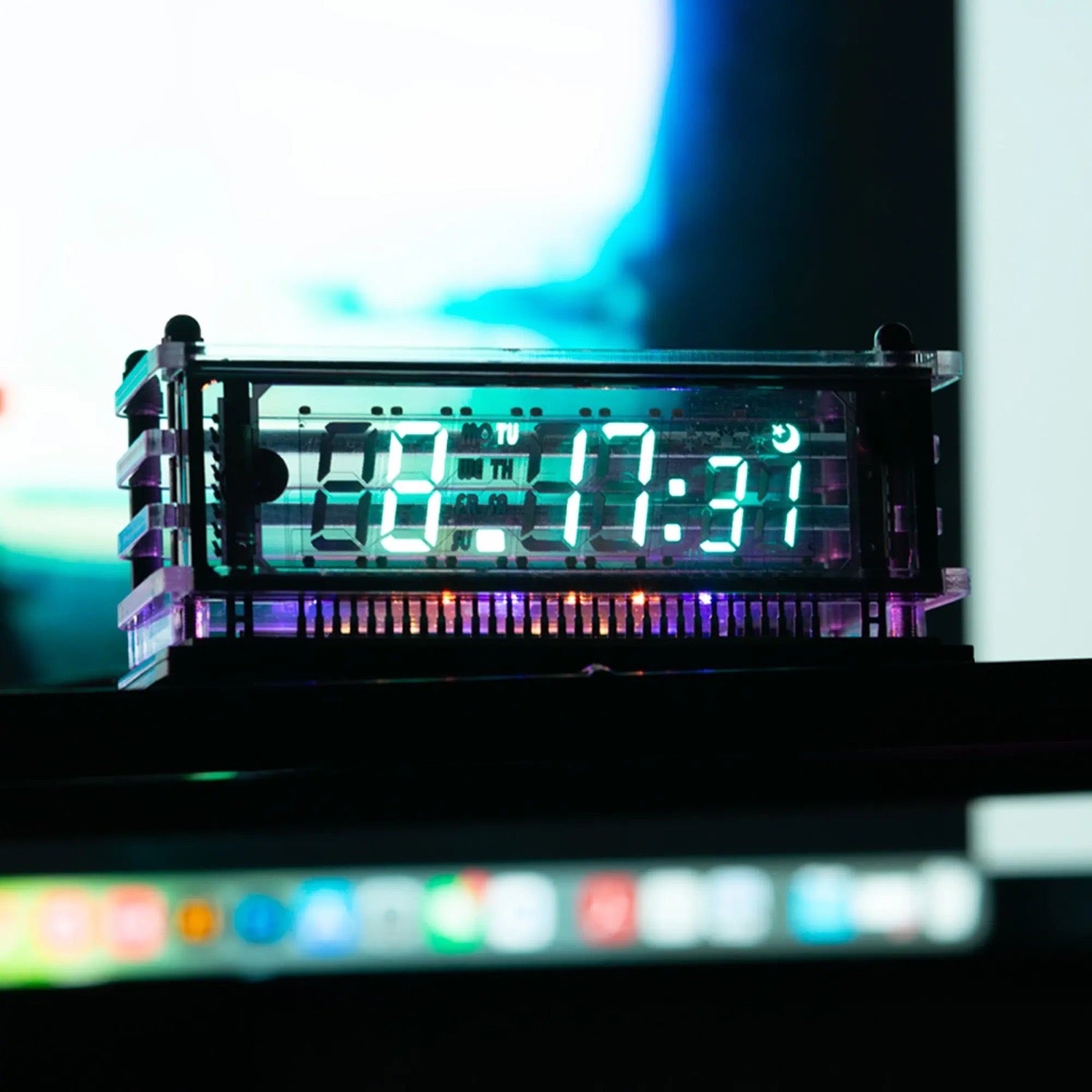 VCK 0658-A | VFDデスククロック ブラック | LGL Studio 