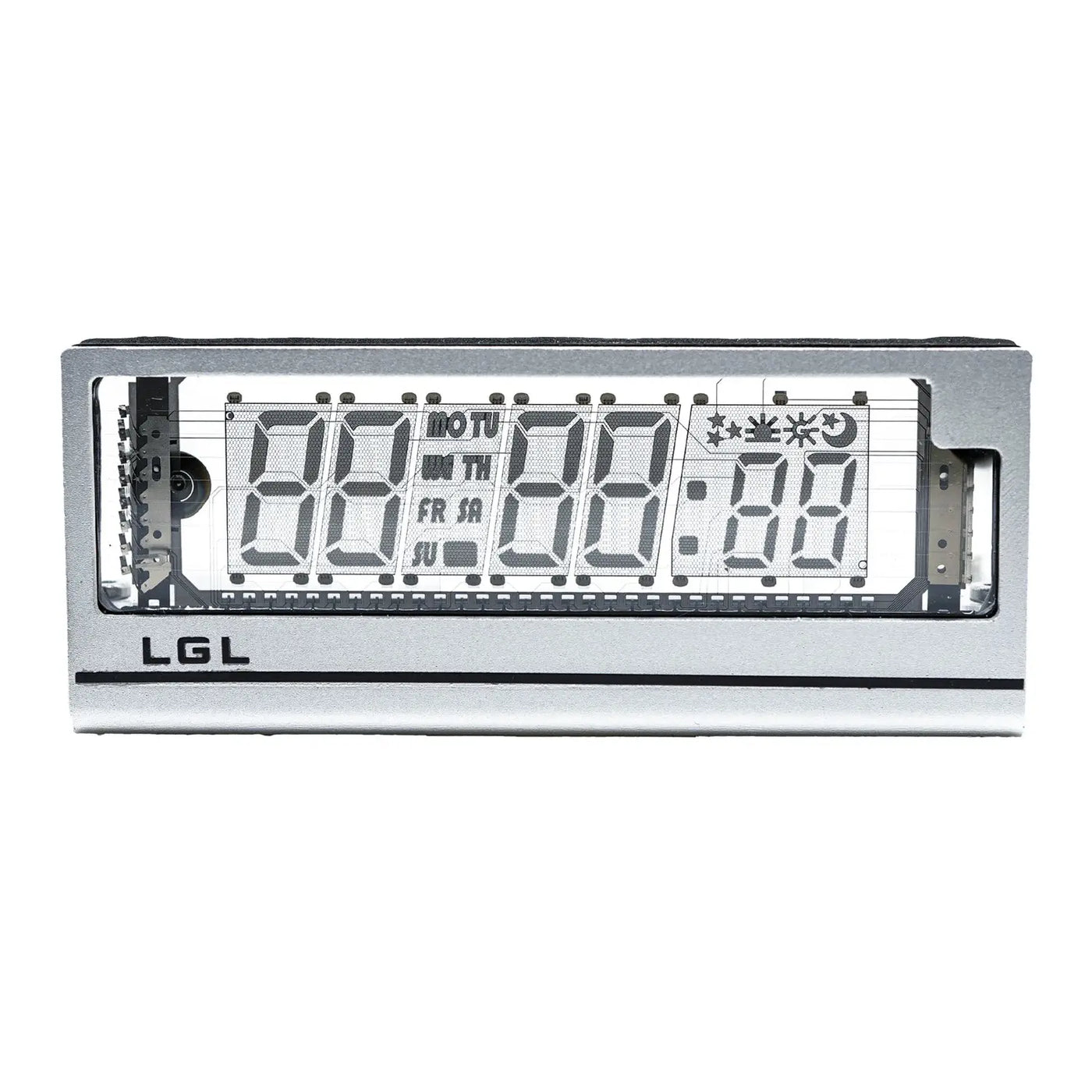 LGL Studio INB-06MM58T VFD Clock | 6-Digit Vacuum Fluorescent Desk Clock