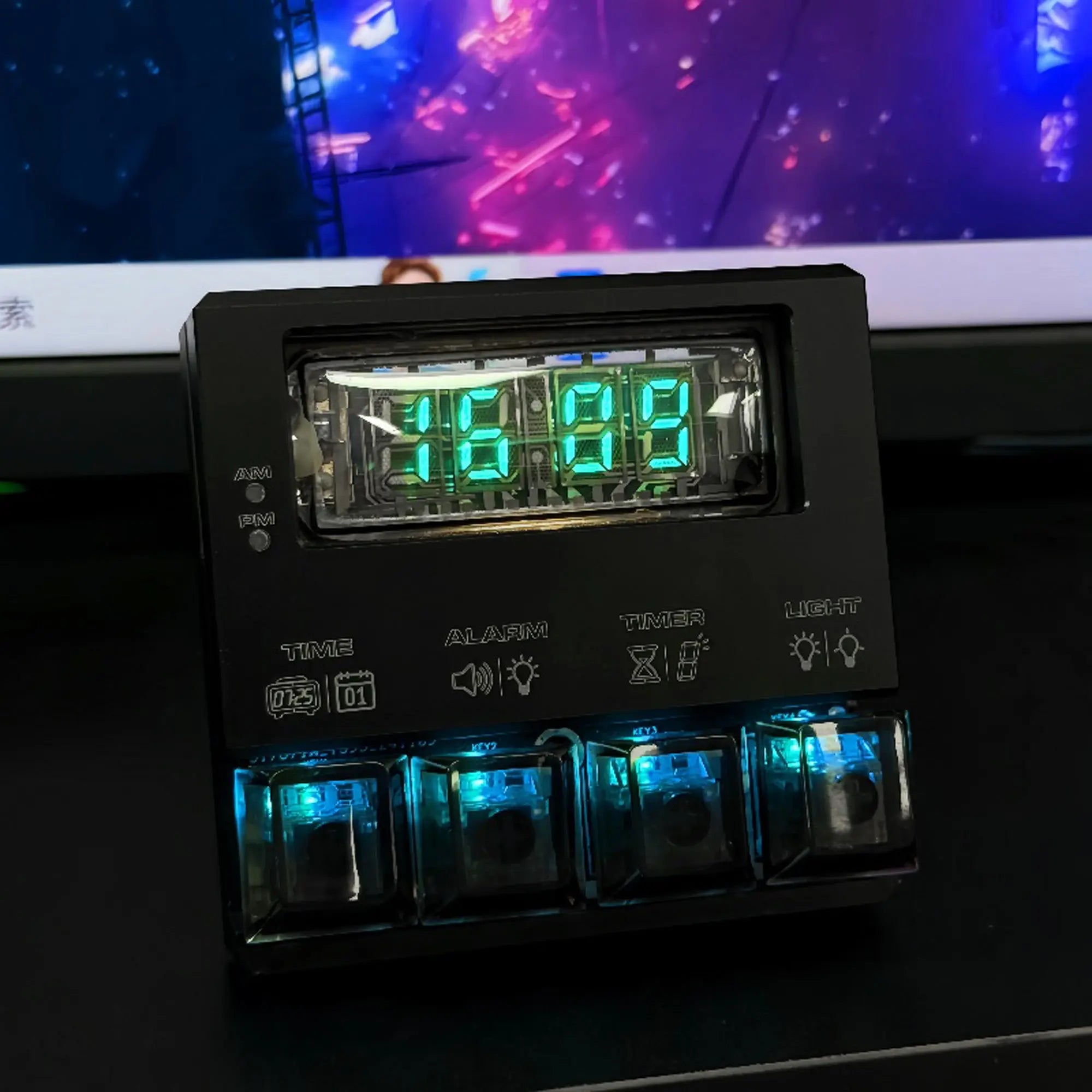 IVL2-7/5 VFD Clock | Soviet Vacuum Fluorescent Tube Desk Clock