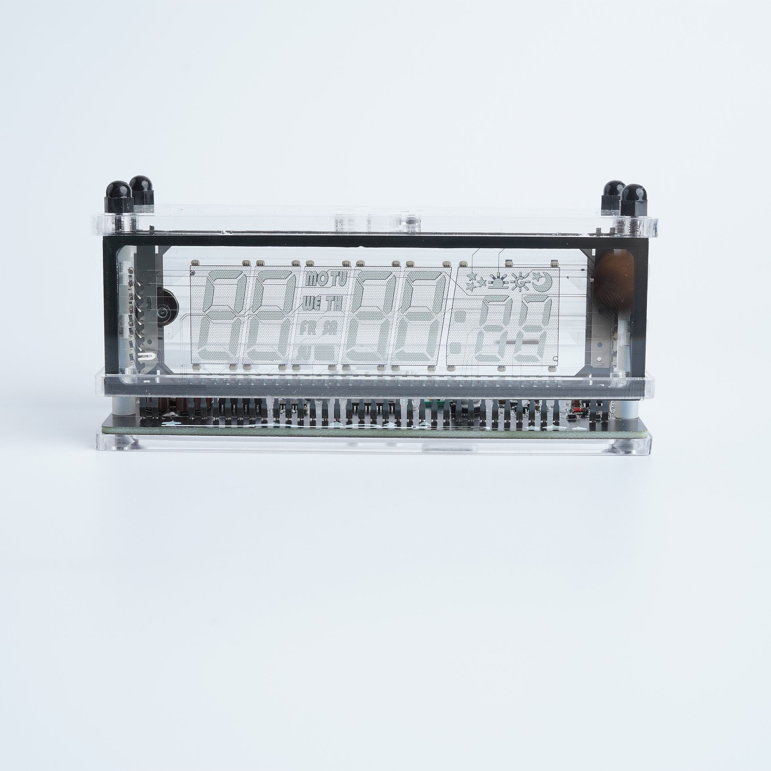 LGL Studio INB-06MM58T VFD Clock | Acrylic 6-Digit VFD Desk Clock