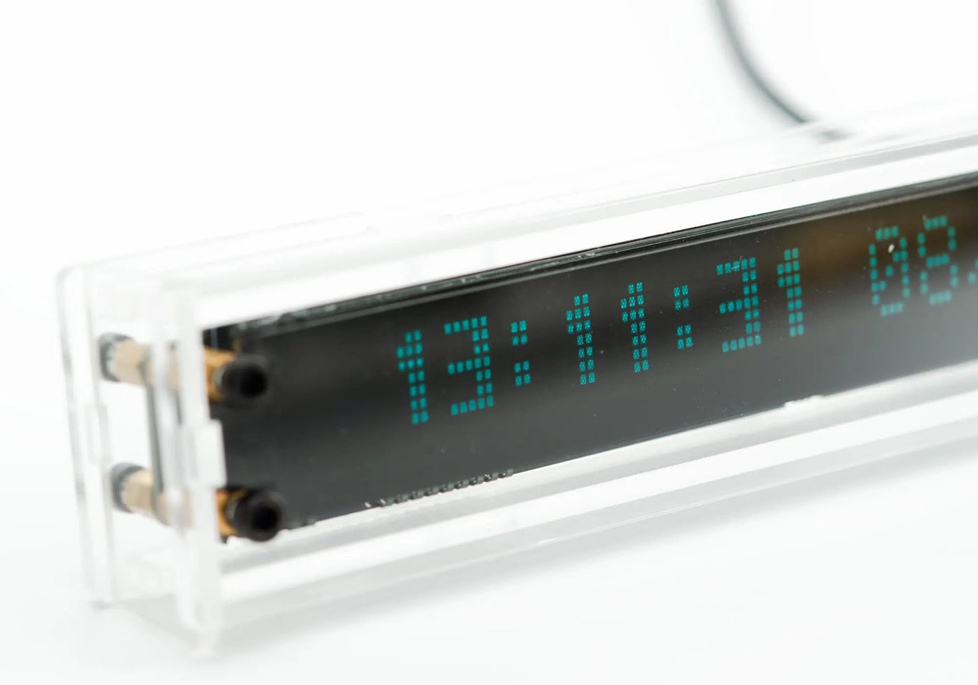 VCK 16 VFD Clock | Dot Matrix Vacuum Fluorescent Display Desk Clock