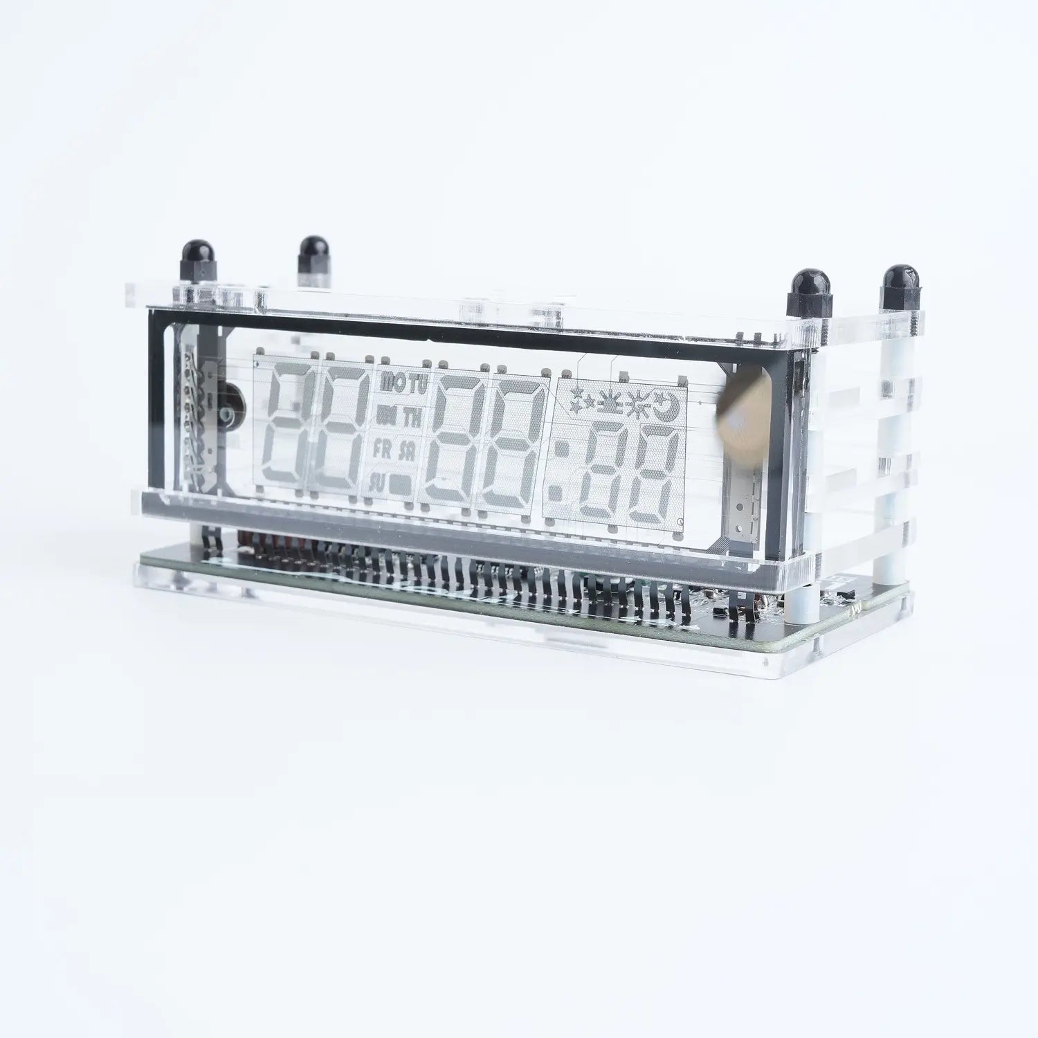 LGL Studio INB-06MM58T VFD Clock | Acrylic 6-Digit VFD Desk Clock