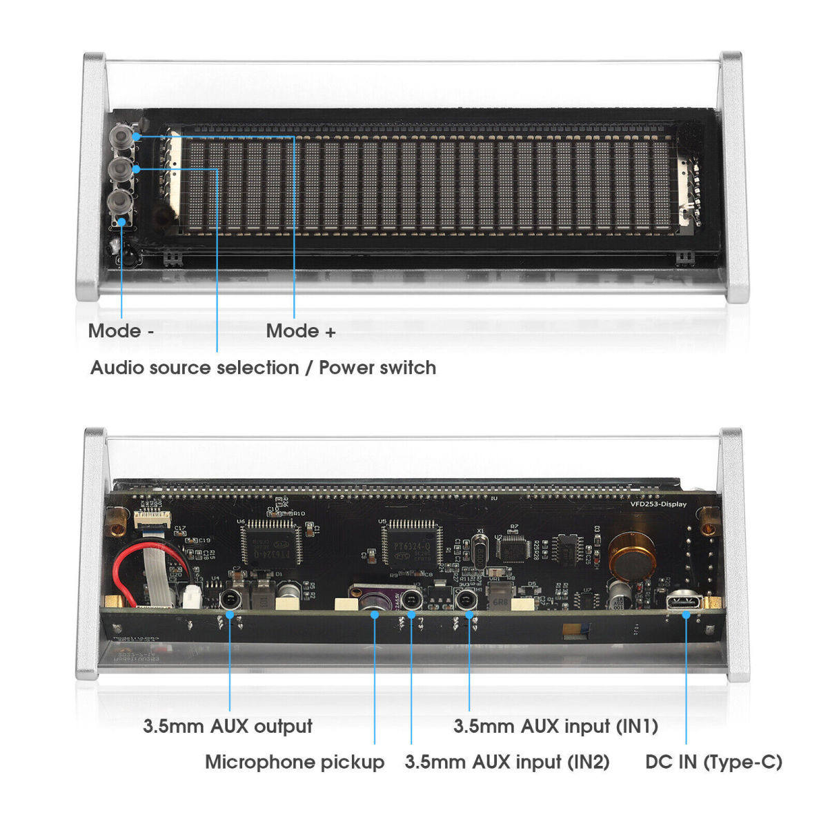 A Multifunctional VFD Music Spectrum Display