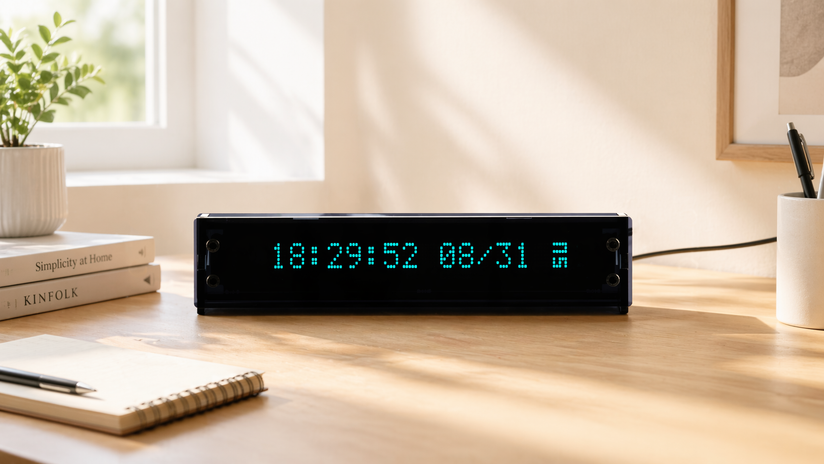 LGLSTUDIO VFD clock banner