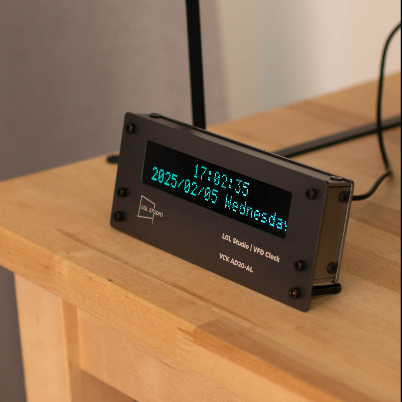 VCK-AD20-AL Vacuum Fluorescent Electronic Clock