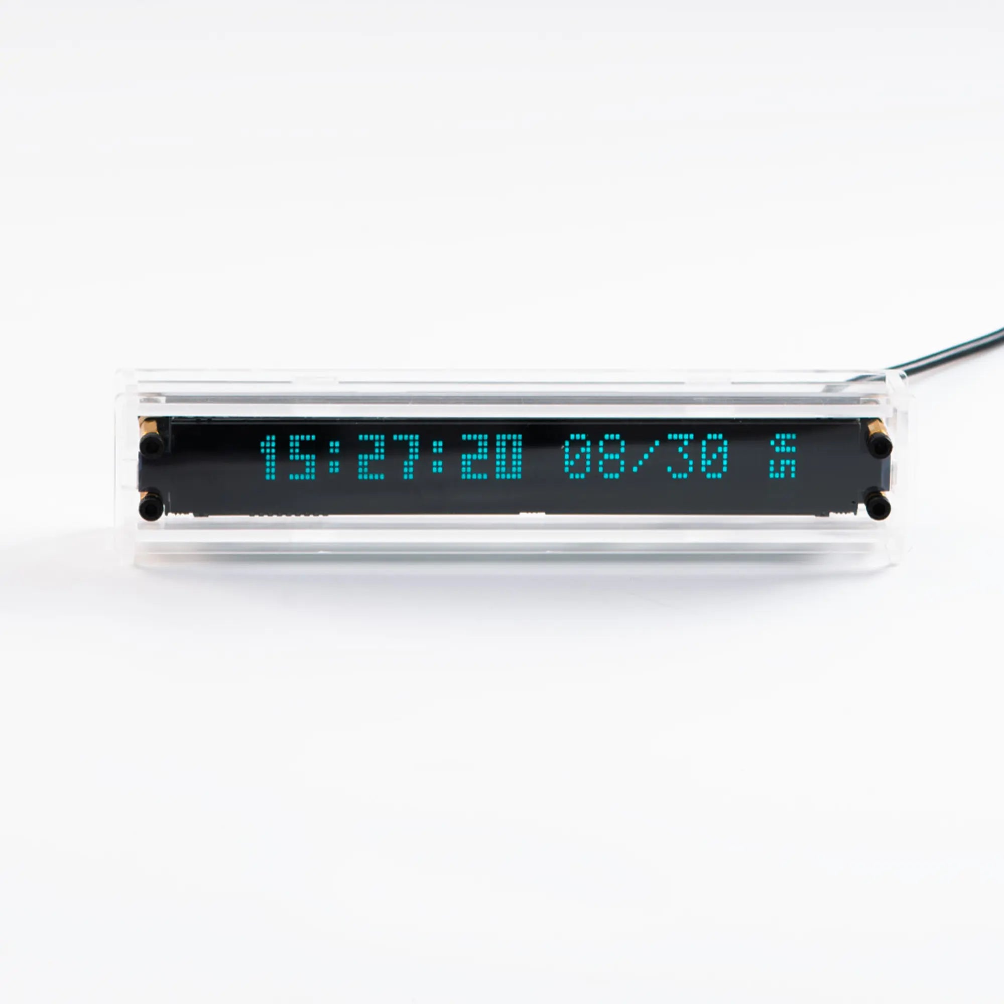 VCK 16 VFD Clock – 16-Digit Vacuum Fluorescent Desk Clock | LGL Studio