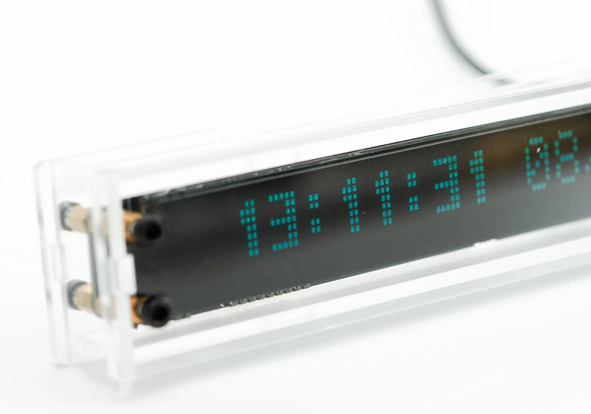 VCK 16 VFD Clock – 16-Digit Vacuum Fluorescent Desk Clock | LGL Studio