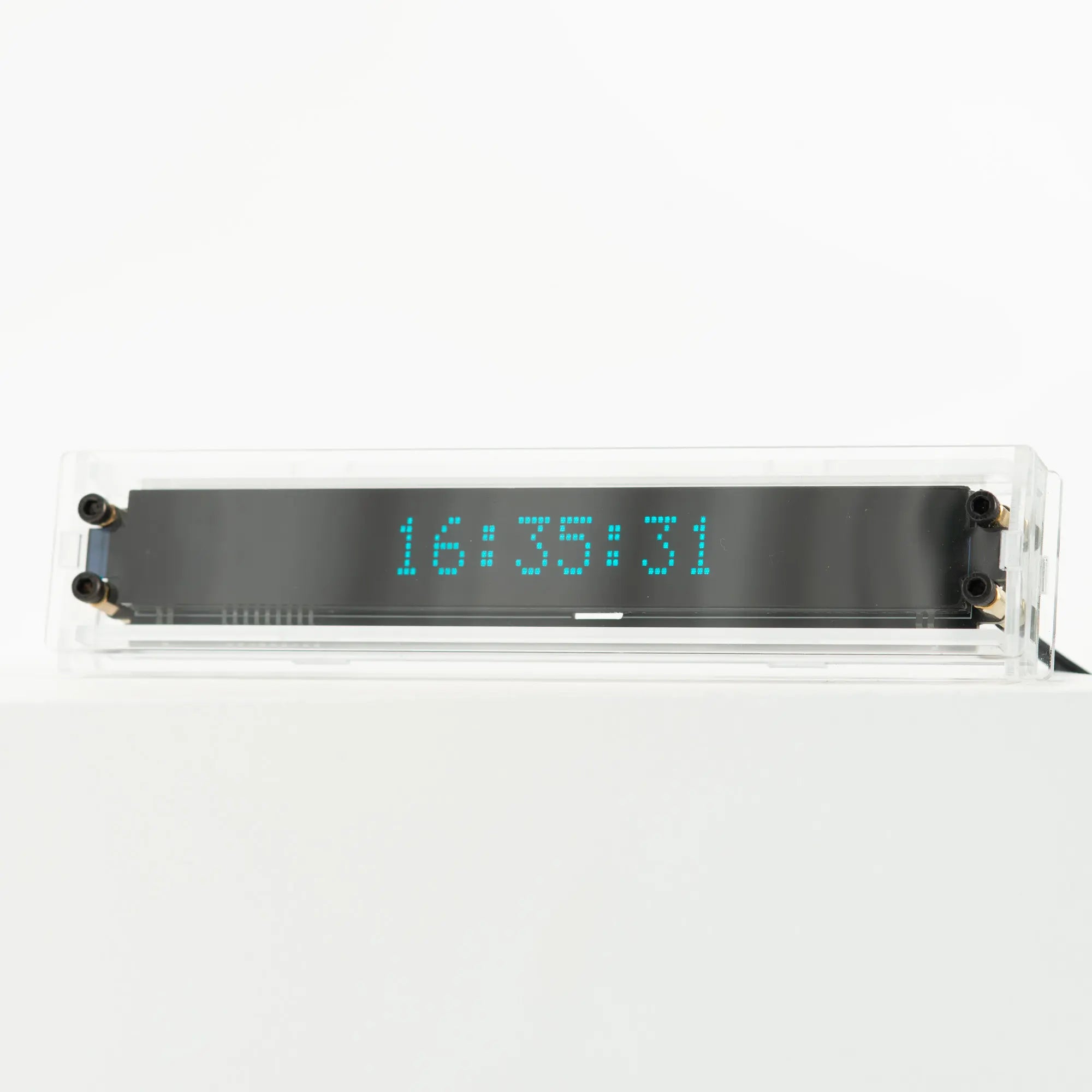 VCK 16 VFD Clock – 16-Digit Vacuum Fluorescent Desk Clock | LGL Studio