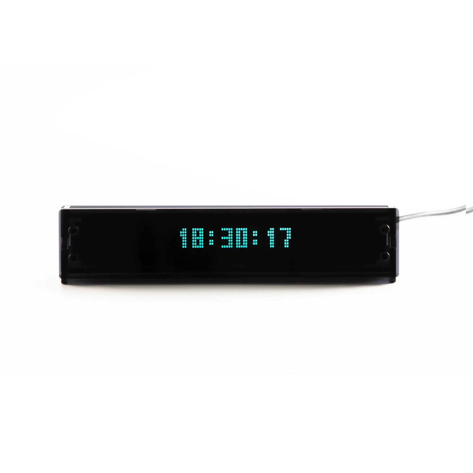 VCK 16 VFD Clock – 16-Digit Vacuum Fluorescent Desk Clock | LGL Studio