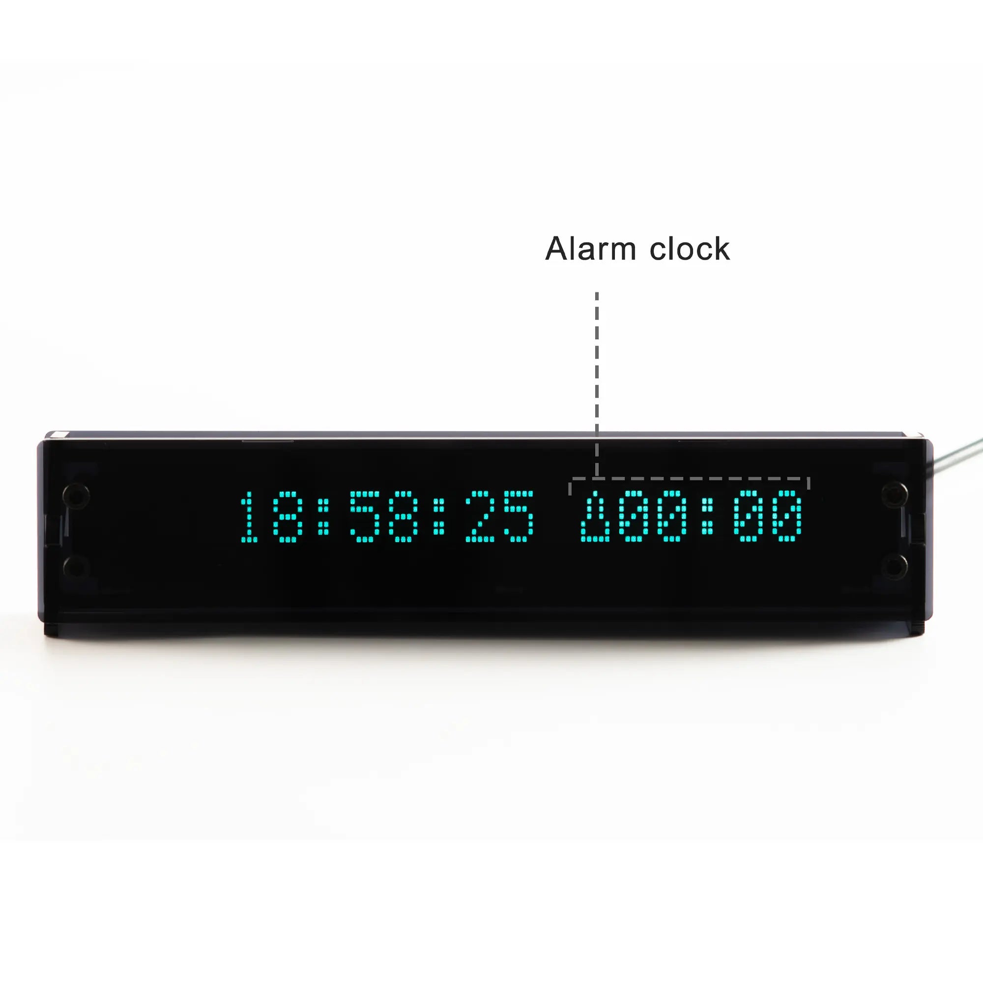 VCK 16 VFD Clock – 16-Digit Vacuum Fluorescent Desk Clock | LGL Studio