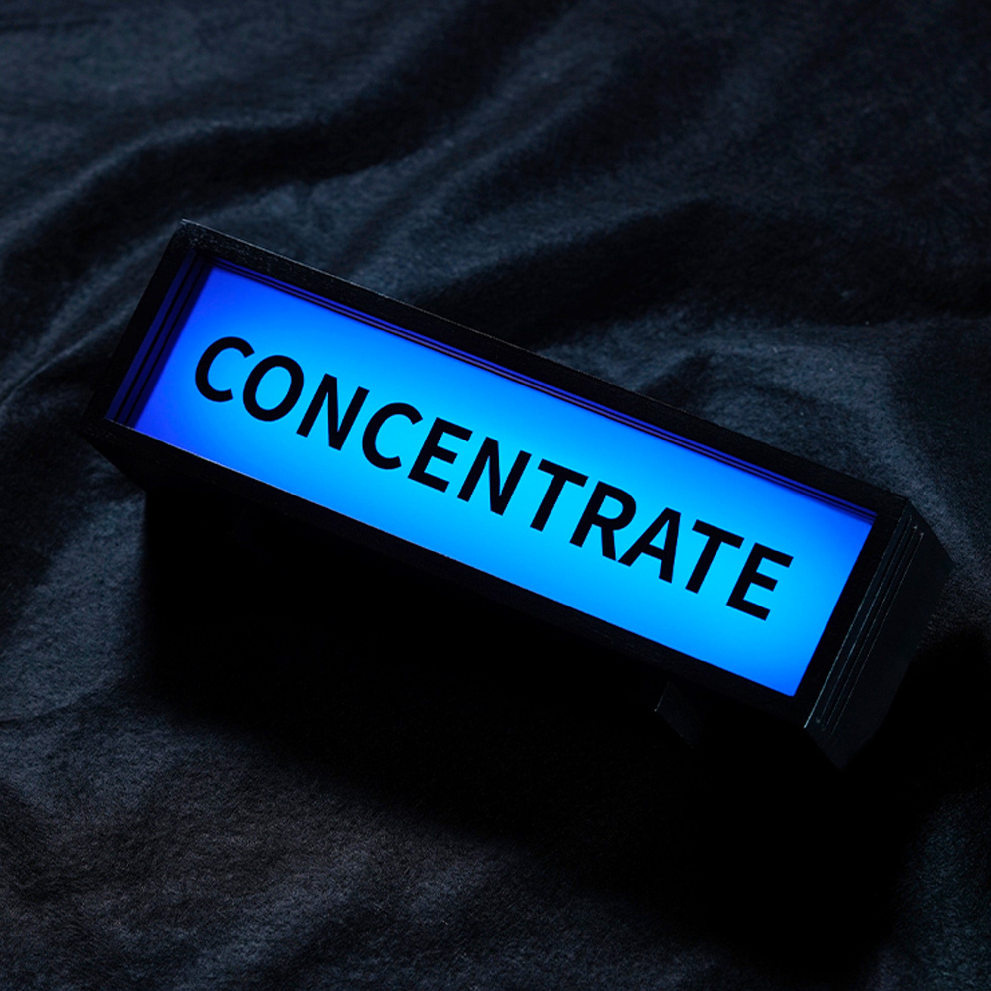 "CONCENTRATE" LED Desk Sign