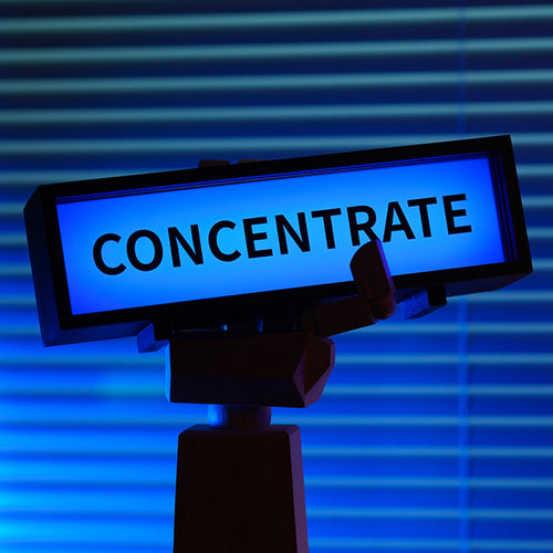 "CONCENTRATE" LED Desk Sign