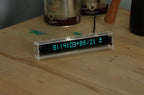 VCK 16 | High-Contrast Dot Matrix Vacuum Tube Clock | Vacuum Fluorescent (VFD) Tube Clock